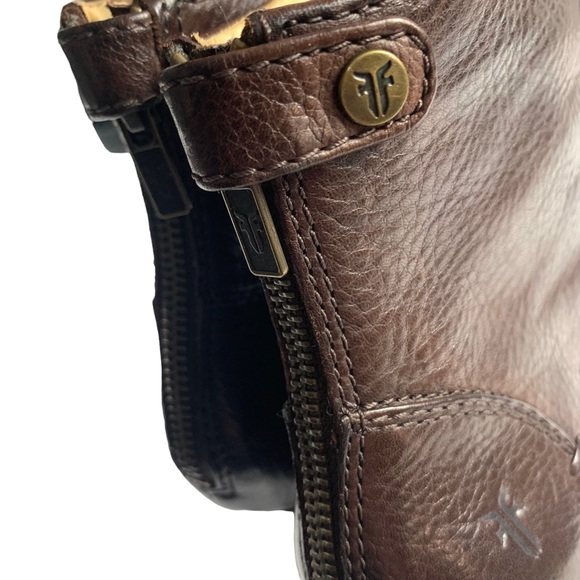 Frye Regina Wedge Back Zip Boots - Picture 6 of 9
